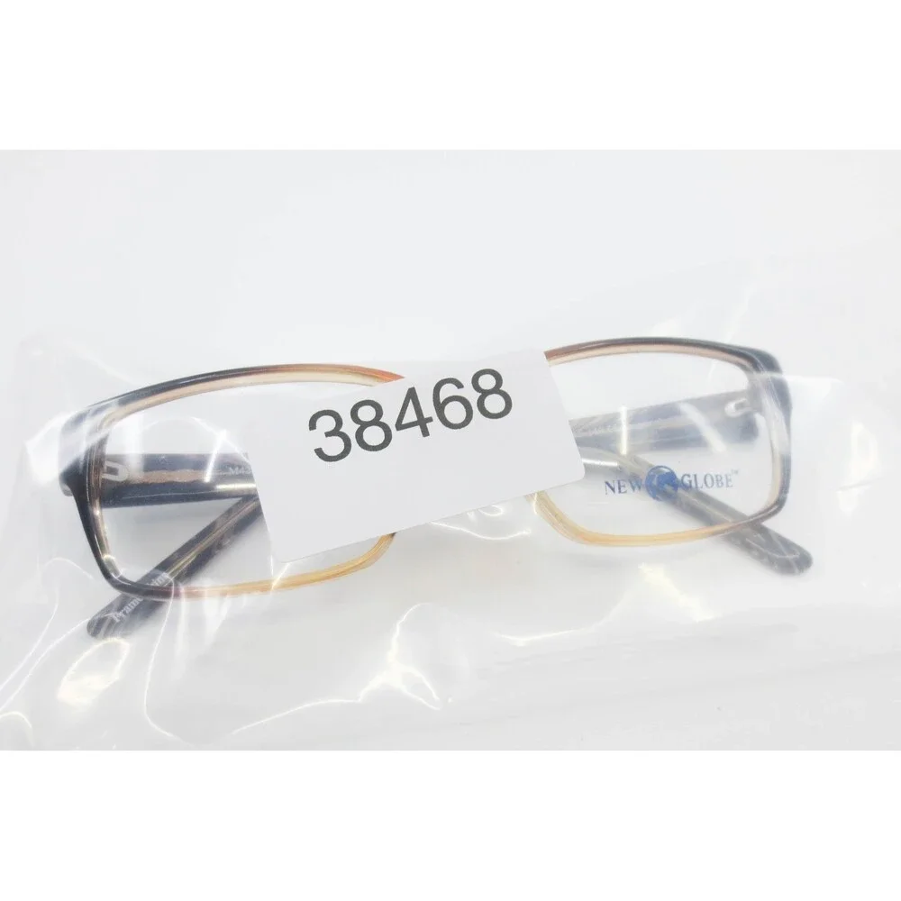 New Globe M428 Eyeglasses Brown Crystal Rectangular Frames 55-15-140 M428 38468